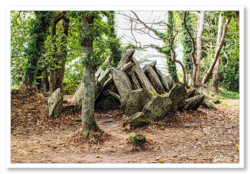 Allée couverte Ty ar C'horriged en granit près de Douarnenez, datant du néolithique